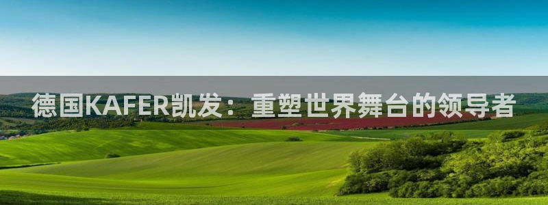 彩易通3登陆：德国KAFER凯发：重塑世界舞台的领导者