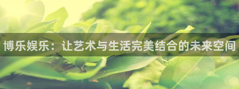 彩易通体育娱乐注册链接：博乐娱乐：让艺术与生活完美结合的未来空间